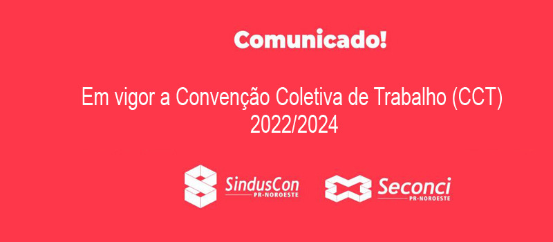 Em vigor cct 2022-2024